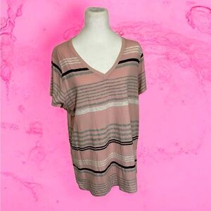 Calvin Klein Performance CasualStriped  Short Sleeve Shirt. Sz 1X. NWOT.